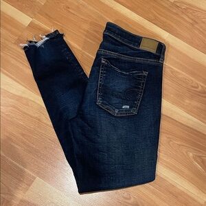 American Eagle Outfitters Deep Blue Skinny Jeans